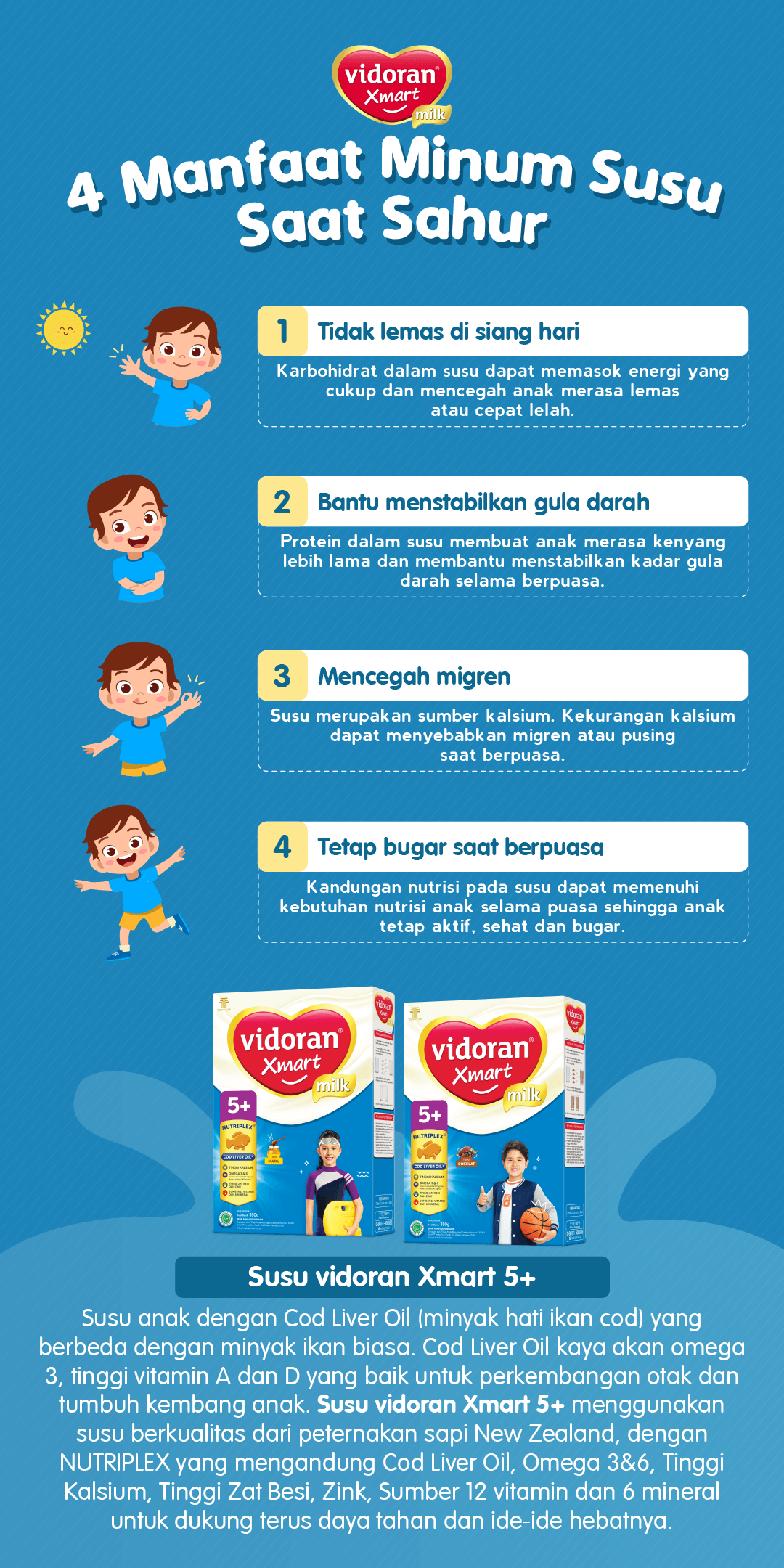 Manfaat Minum Susu Dengan Minyak Hati Ikan Kod Saat Sahur