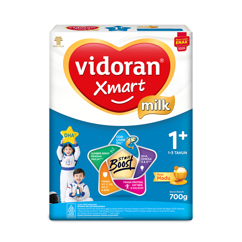 Susu vidoran Xmart 1+ Rasa Madu
