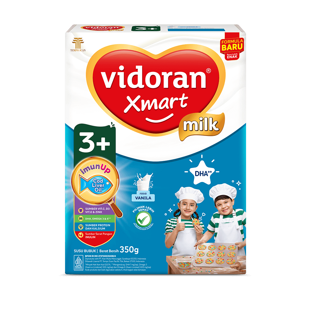 Susu vidoran Xmart 3+ Rasa Vanilla