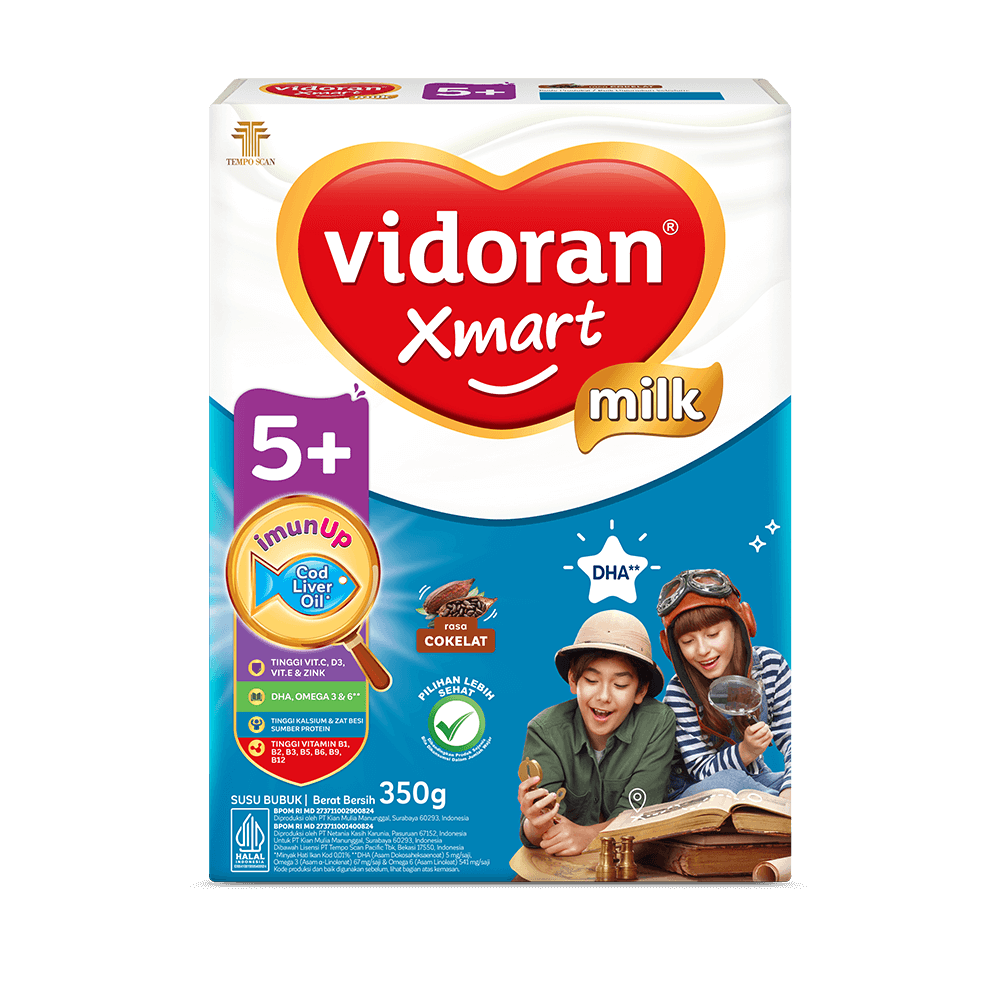 Susu vidoran Xmart 5+ Rasa Coklat